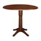 International Concepts Round 42 in Round Dual Drop Leaf Pedestal Table, 36.3 inH, Espresso, 42 W, 42 L, 36.3 in H, Wood K581-42DPT-27B-6B - alternate 1